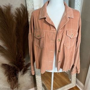 American Eagle Cropped Corduroy Jacket